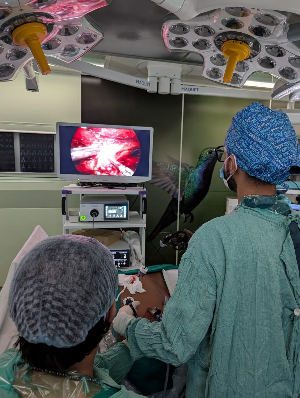 Operative photograph from Dr. Pratap's surgical practice
